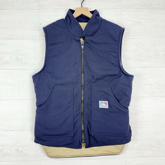 Tyndale Heavyweight FR Vest Mens L Navy Flame Resistant CAT4 USA Made Utility - Picture 1 of 14